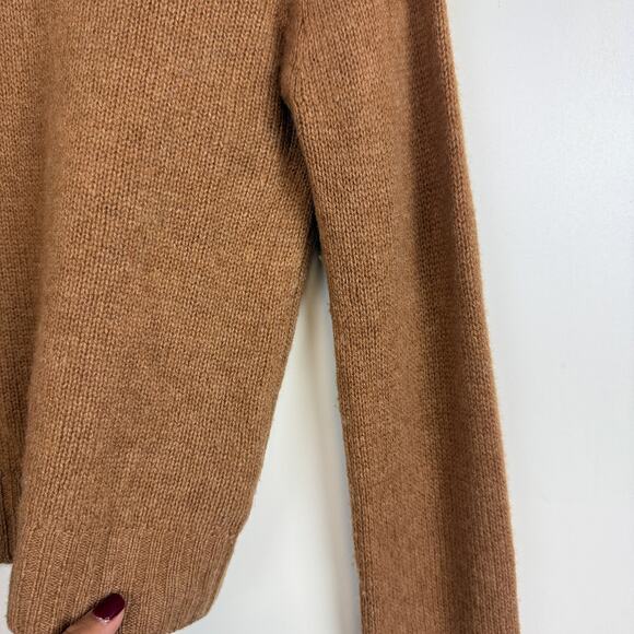Enza Costa 100% Cashmere Knit Sweater Tan Brown - XS - Picture 3 of 10